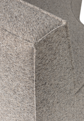 WOOOD Europa spisebord med 4 seter, benk, vevd stoff, sandmelert