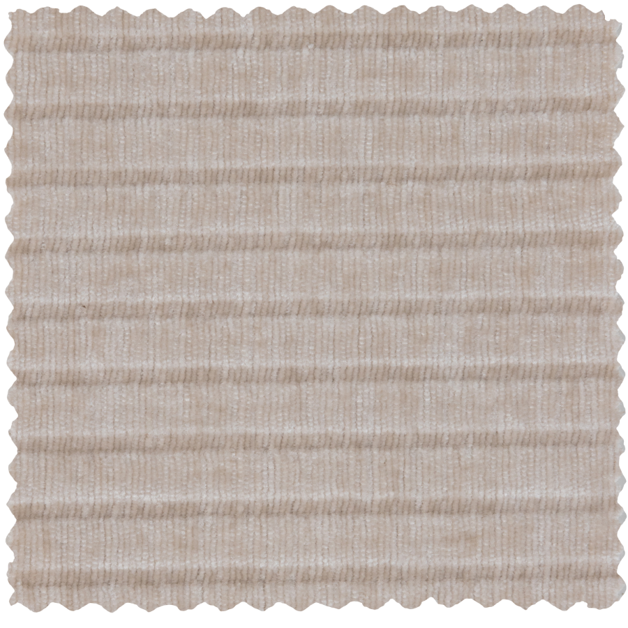 WOOOD Mojo svingstol vevd ribbet stoff ecru