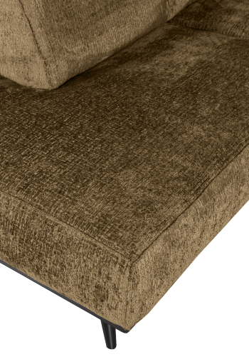 WOOOD Statement hj�rnesofa venstre struktur velur messing