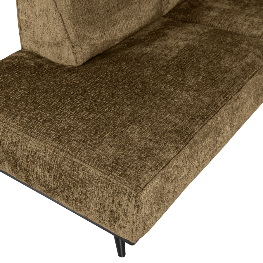 WOOOD Statement hj�rnesofa venstre struktur velur messing