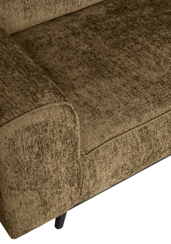 WOOOD Statement hj�rnesofa h�yre struktur fl�yel messing