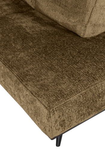 WOOOD Statement hj�rnesofa h�yre struktur fl�yel messing