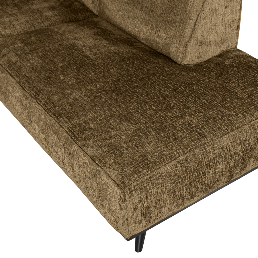 WOOOD Statement hj�rnesofa h�yre struktur fl�yel messing