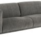 SOFAKONSEPT Elea 3-manns sofa - antrasittgrtt stoff og naturlig bk