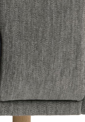 SOFAKONSEPT Elea 3-manns sofa - antrasittgrtt stoff og naturlig bk