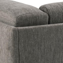 SOFAKONCEPT Elea 3 pers. sofa - antracitgrt stof og natur bg