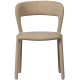 WOOOD Noble spisebordsstol - sand polyester stof