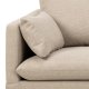 SOFAKONCEPT Cozy hjrnesofa, m. 2 puder - beige stof og natur bg