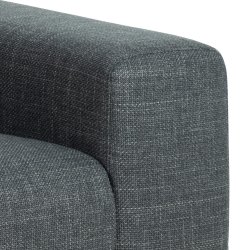 SOFAKONCEPT Noora 2 pers. sofa - mrkegr stof og sort metal
