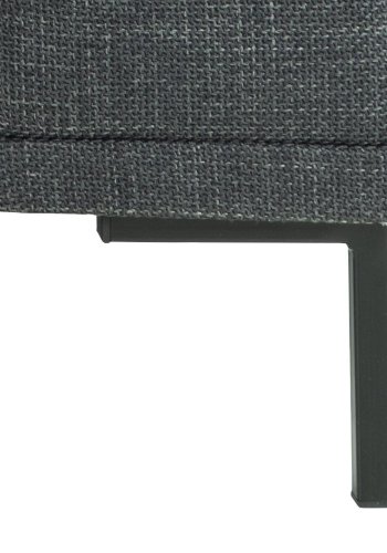 SOFAKONSEPT Noora 2-manns sofa - mrkegrtt stoff og sort metall