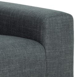 SOFAKONCEPT Noora 3 pers. sofa - mrkegr stof og sort metal