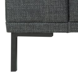 SOFAKONCEPT Noora 3 pers. sofa - mrkegr stof og sort metal