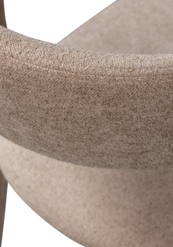 WOOOD Noble spisebordsstol - sand polyester stof
