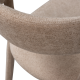WOOOD Noble spisebordsstol - sand polyester stof