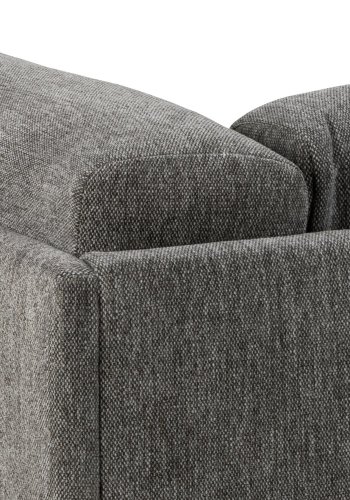 SOFAKONSEPT Elea 2,5 seter sofa - antrasittgr stoff og sort metall