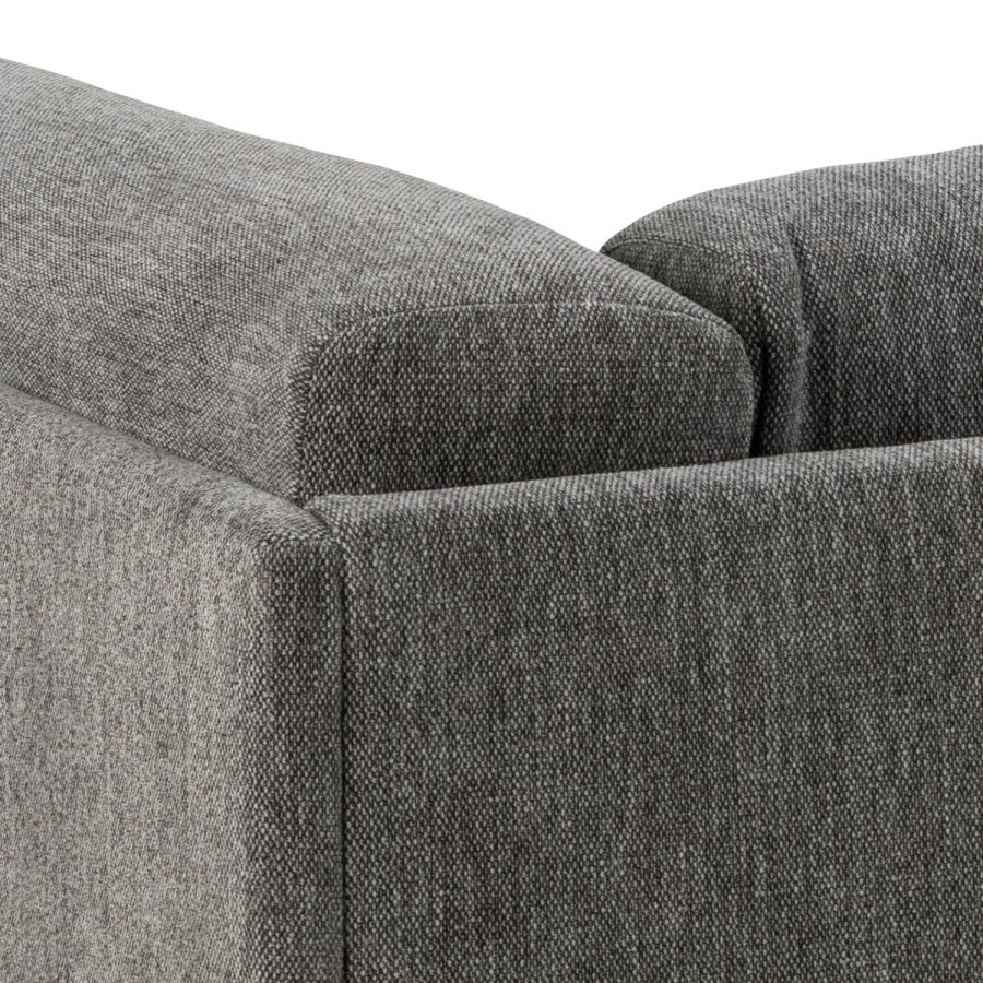 SOFAKONSEPT Elea 2,5 seter sofa - antrasittgr stoff og sort metall