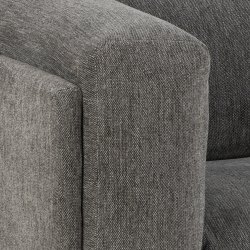 SOFAKONCEPT Elea 2,5 pers. sofa - antracitgrt stof og sort metal