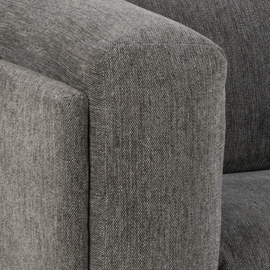 SOFAKONSEPT Elea 2,5 seter sofa - antrasittgr stoff og sort metall