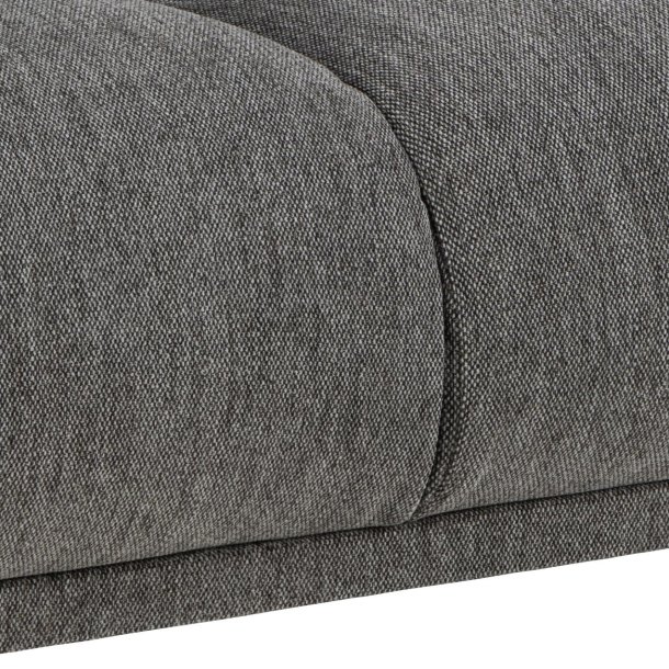 SOFAKONCEPT Elea 2,5 pers. sofa - antracitgrt stof og sort metal
