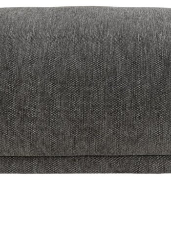 SOFAKONSEPT Elea-puff - antrasittgr stoff og svart metall (70x62)