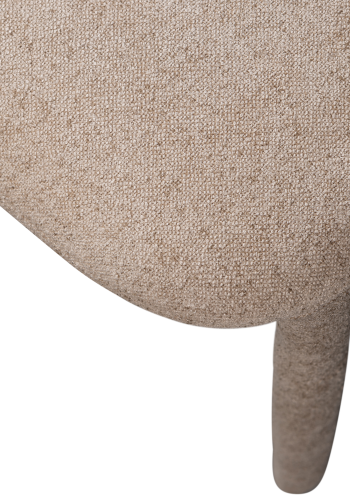 WOOOD Noble spisebordsstol - sand polyester stof