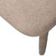 WOOOD Noble spisebordsstol - sand polyester stof
