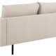 SOFAKONSEPT Toril 2,5 seter sofa - beige stoff og sort metall