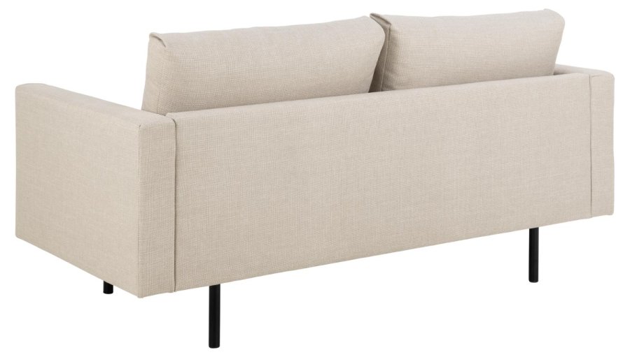 SOFAKONSEPT Toril 2,5 seter sofa - beige stoff og sort metall