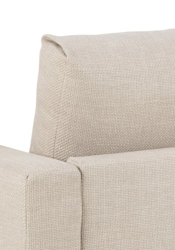 SOFAKONSEPT Toril 2,5 seter sofa - beige stoff og sort metall