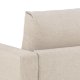 SOFAKONSEPT Toril 2,5 seter sofa - beige stoff og sort metall