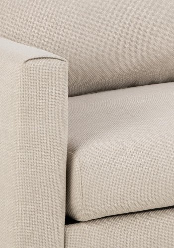 SOFAKONSEPT Toril 2,5 seter sofa - beige stoff og sort metall