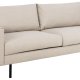 SOFAKONSEPT Toril 3-seters sofa - beige stoff og sort metall