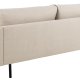 SOFAKONSEPT Toril 3-seters sofa - beige stoff og sort metall