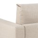SOFAKONSEPT Toril 3-seters sofa - beige stoff og sort metall