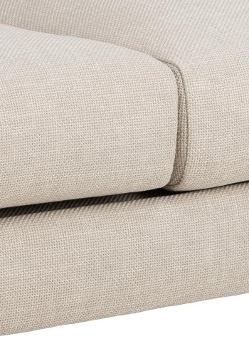 SOFAKONSEPT Toril 3-seters sofa - beige stoff og sort metall