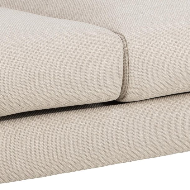 SOFAKONCEPT Toril 3 pers. sofa - beige stof og sort metal