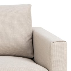SOFAKONCEPT Toril 3 pers. sofa - beige stof og sort metal
