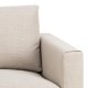 SOFAKONSEPT Toril 3-seters sofa - beige stoff og sort metall