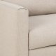 SOFAKONSEPT Toril 3-seters sofa - beige stoff og sort metall