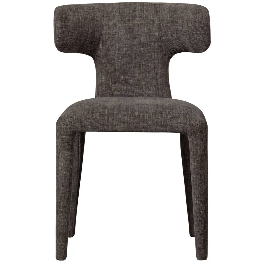 WOOOD Permit spisebordsstol - espresso polyester stof