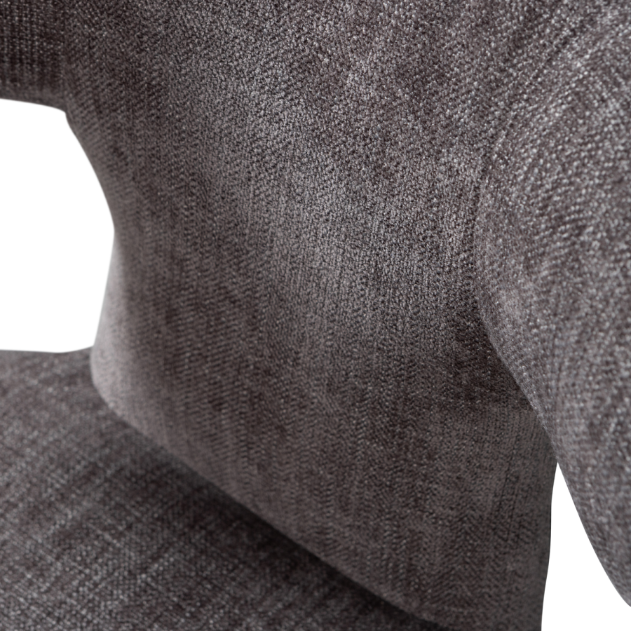 WOOOD Permit spisebordsstol - espresso polyester stof