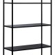 NORDLYS Arne bokhylle, m. 4 hyller - svart metall