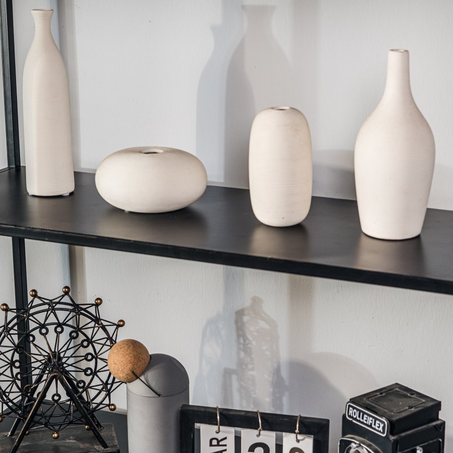 NORDLYS Arne bokhylle, m. 4 hyller - svart metall