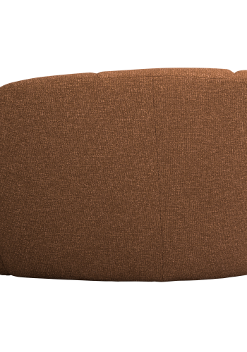 WOOOD Mojo 2-sits bnkelement, vnster - rostbrun melange boucl