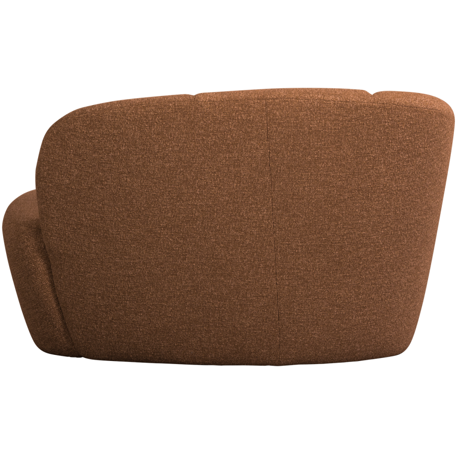 WOOOD Mojo 2-sits bnkelement, vnster - rostbrun melange boucl