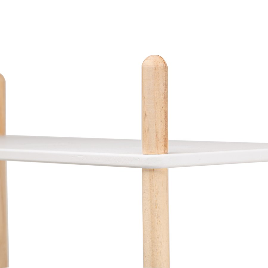 NORDLYS Auckland bokhylle, m. 5 hyller - hvit og naturlig furu