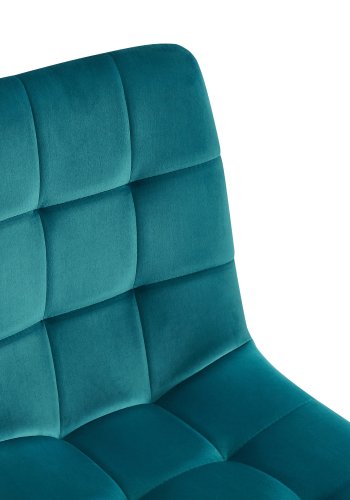 NORDLYS Bjrn spisestol - andebl flyel og sort metall