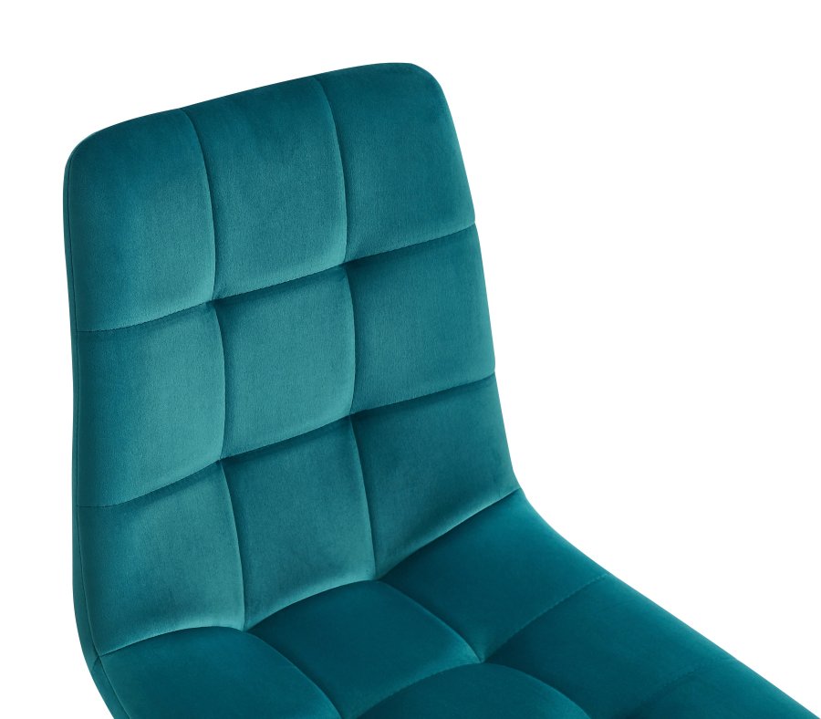 NORDLYS Bjrn spisestol - andebl flyel og sort metall