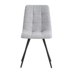 NORDLYS Bjrn spisebordsstol - gr stof og sort metal