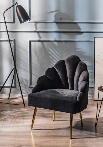 NORDLYS - Lenestol med metallben